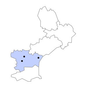 Carte du département de l'Aude